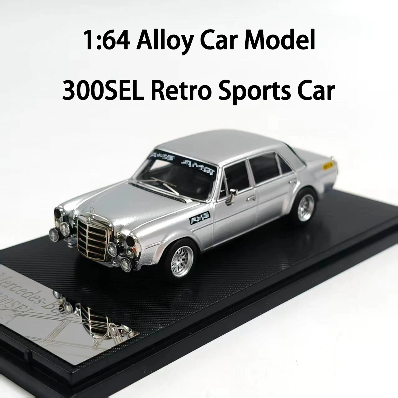 

Масштабная модель автомобиля 1:64 из сплава, 300SEL Classic | Высокодетализированная металлическая модель транспортного средства | Миниатюрная коллекционная игрушка для демонстрации | Модель автомобиля в подарок