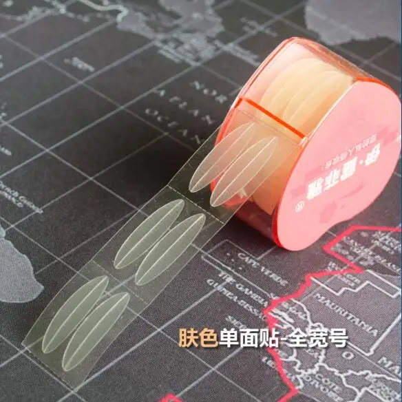 เทปติดเปลือกตาแบบใหญ่ 400 ชิ้น/กล่อง เทปติดเปลือกตาแบบพับสองชั้น ติดเองได้ ไม่ต้องใช้กาว ขนาด S/L สำหรับแต่งหน้า ใส มองไม่เห็น แก้ปัญหาเปลือกตาตก