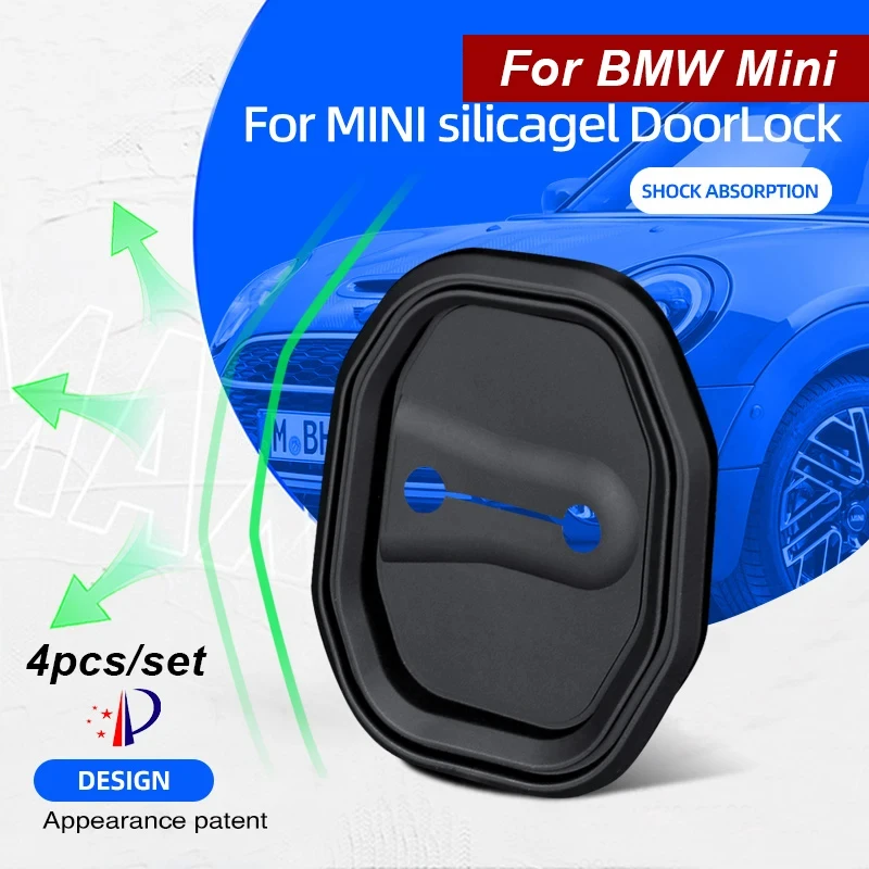 

Silicone Car Door Lock Cover Protective Case For BMW MINI Coopers Countryman Jcw ICW CLUBMAN CABRIO 2017 2018 Auto Accessories