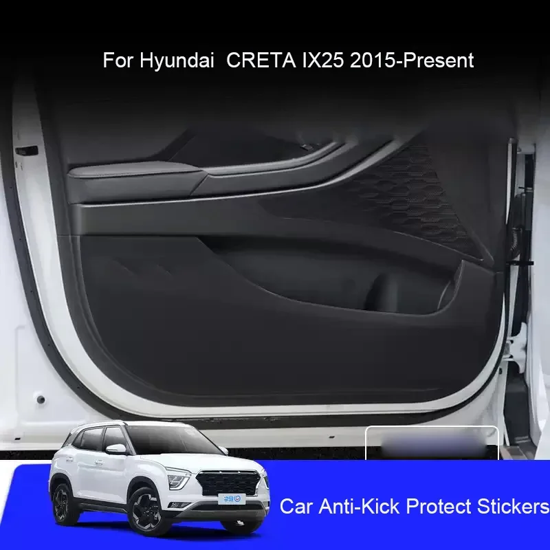 

For Hyundai CRETA IX25 2015-Present Car B-Pillar Door Anti-Kicks Protect Pad Auto Trunk Anti-Dirty Scratch Resistant Accessories