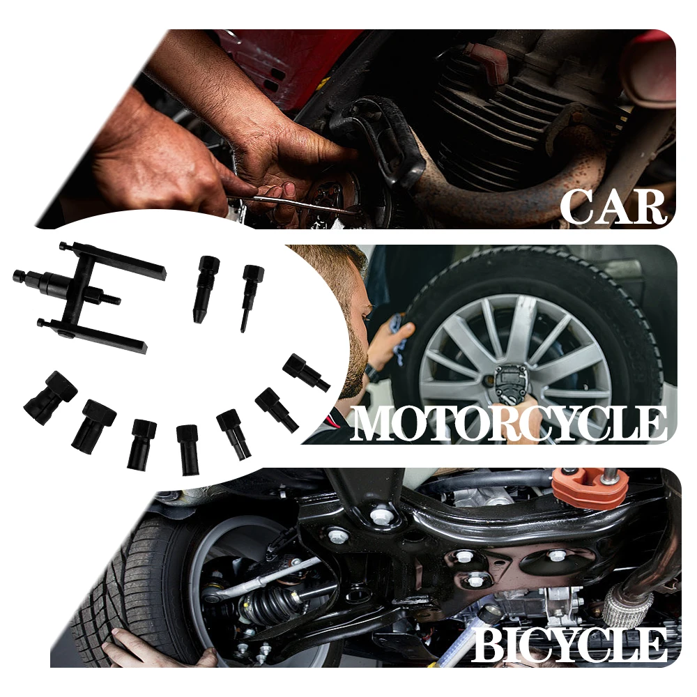 

10 Pcs/Set Motorcycle Bearing Disassembly Tools Remover Automotive Tools Seal Driver Installer Aluminum Wheel Bearing Kit