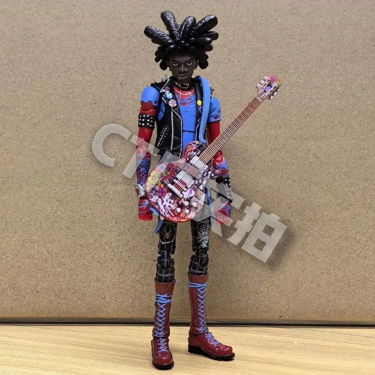 En Stock Ct Toys Spiderman Spider-Punk Spider-Man a través del Spider-Verse Shf figura de acción de Anime figurita regalos personalizados Juguetes