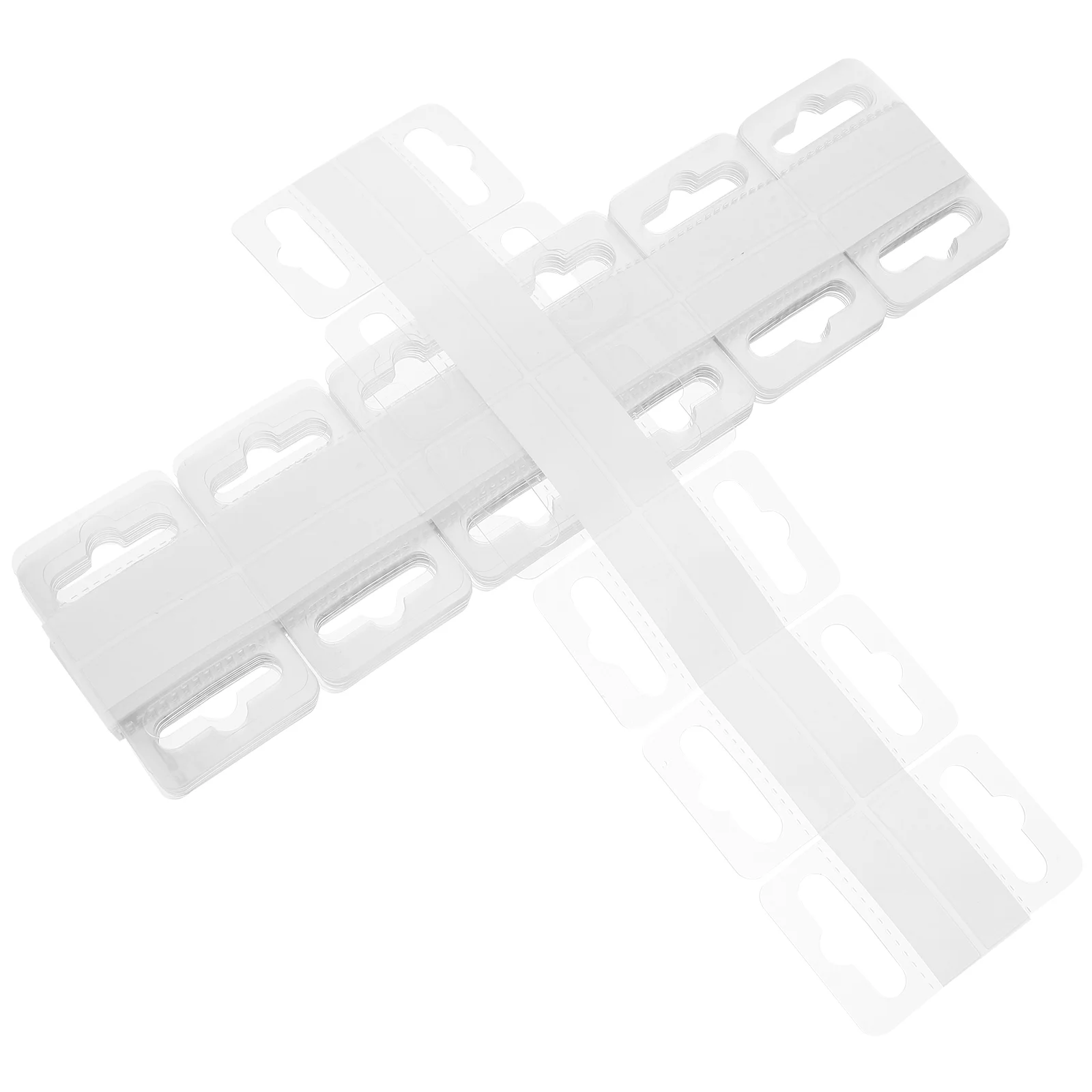 200 Pcs Retail Display Hooks Hanging Tab Adhesive Tabs Plastic Strip Sticky Product Tag for