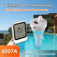 Floating Digital Swimming Pool Thermometer Wireless Outdoor Pool Thermometer for Swimming Pool Bath Water Spas Aquariums
