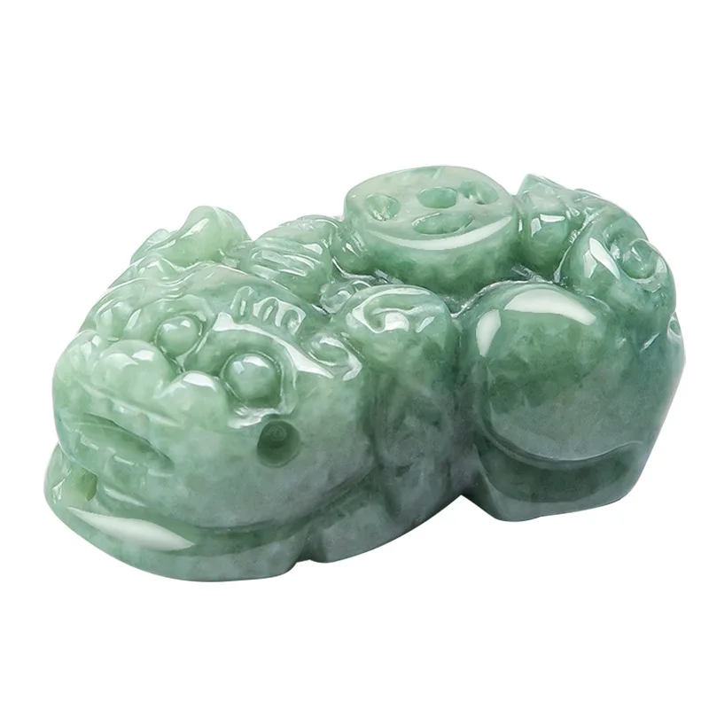 Genuine Natural Jadeite Pendant Chinese Hand Carving Fashion Charm Jewelry  Fortune Lucky Amulet Jade Pendant for Men and Women