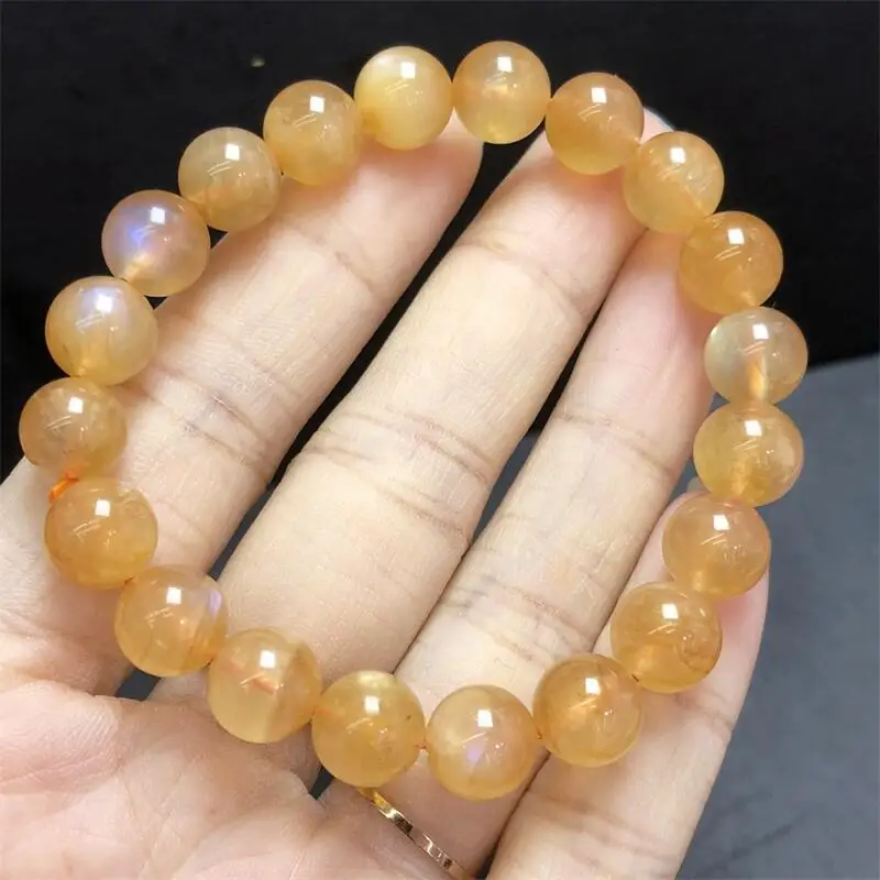 

13MM Natural Andes Quartz Bead Bracelet Gemstone Women Stretch Jewelry Healing Fengshui Birthday Present 1pcs