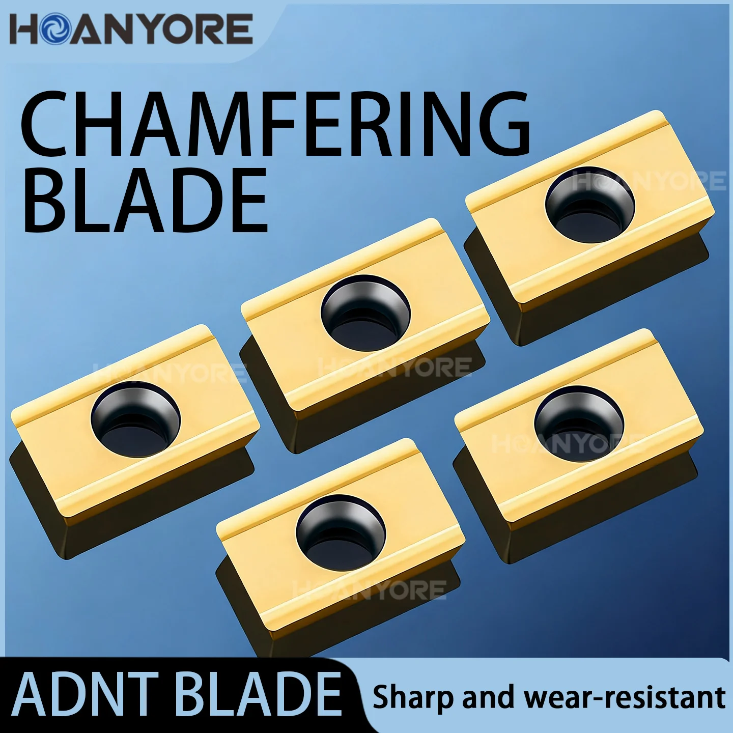 

CNC chamfering blade ADNT160308SR steel parts CNC 0-90 adjustable chamfering tool holder matching blade