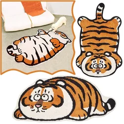 VIKAMA cartoon winter warm tiger back bedside carpet absorbent bathroom mat living room decorative carpet protection floor mat