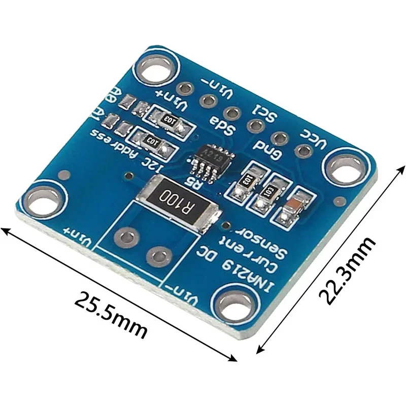 MCU-219 INA219 I2C Zero Drift Bi-directional Current Power Monitoring Sensor Module Sensor Breakout Monitoring Modules