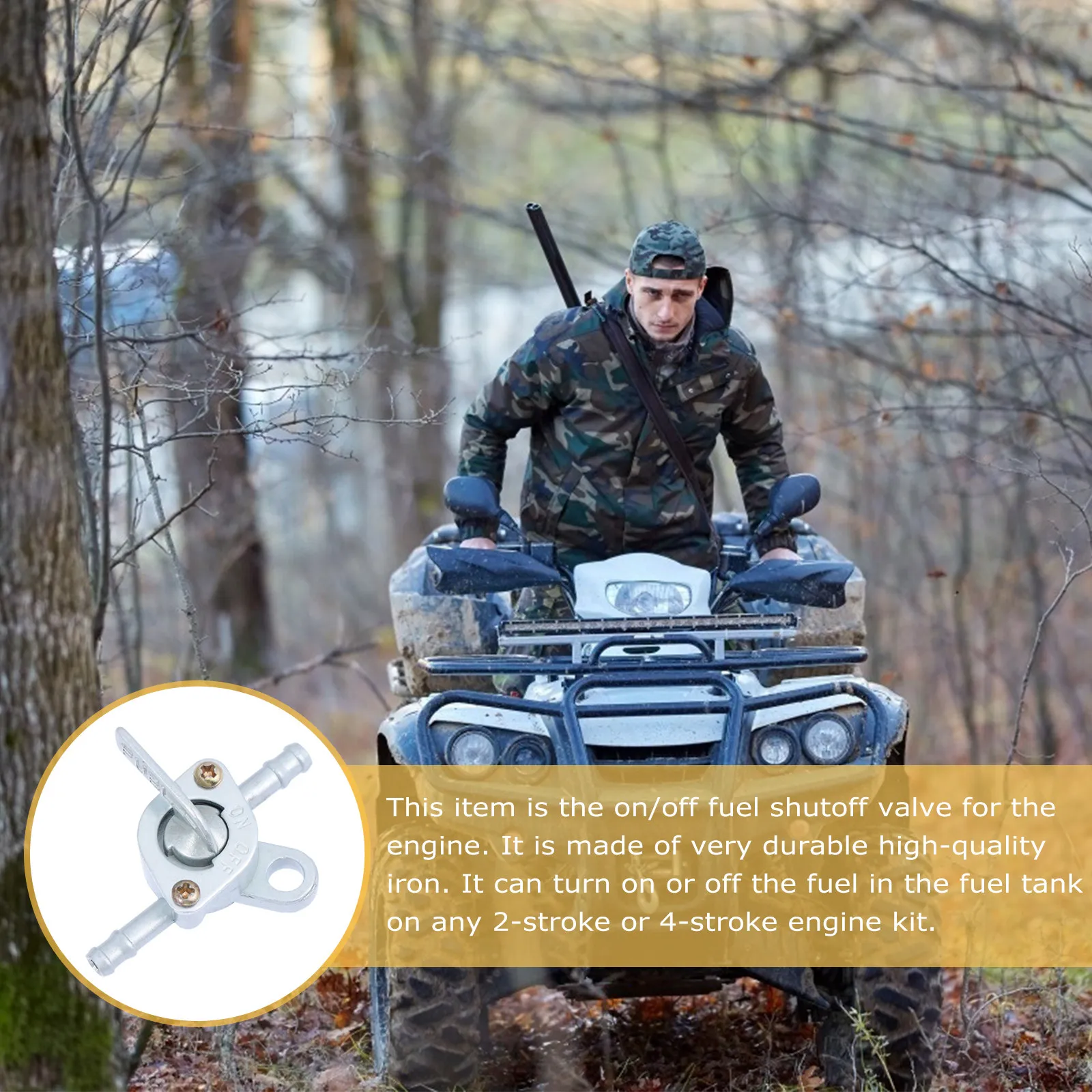 

2 шт. Запорный кран для топливного бака, железный, для генератора, мотоцикла, бензоколонка, запасная часть для двигателя мотоцикла