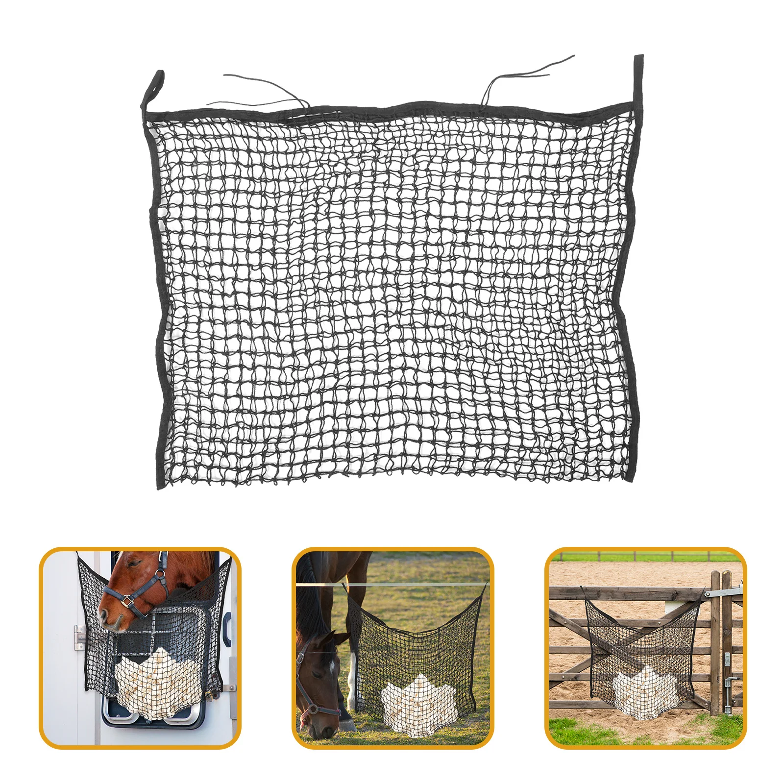 حقيبة قش الحصان الثقيلة شبكة تغذية بطيئة الأبقار الأغنام معلقة تغذية مستقرة كيس التخزين مزرعة مستلزمات تغذية الحيوانات