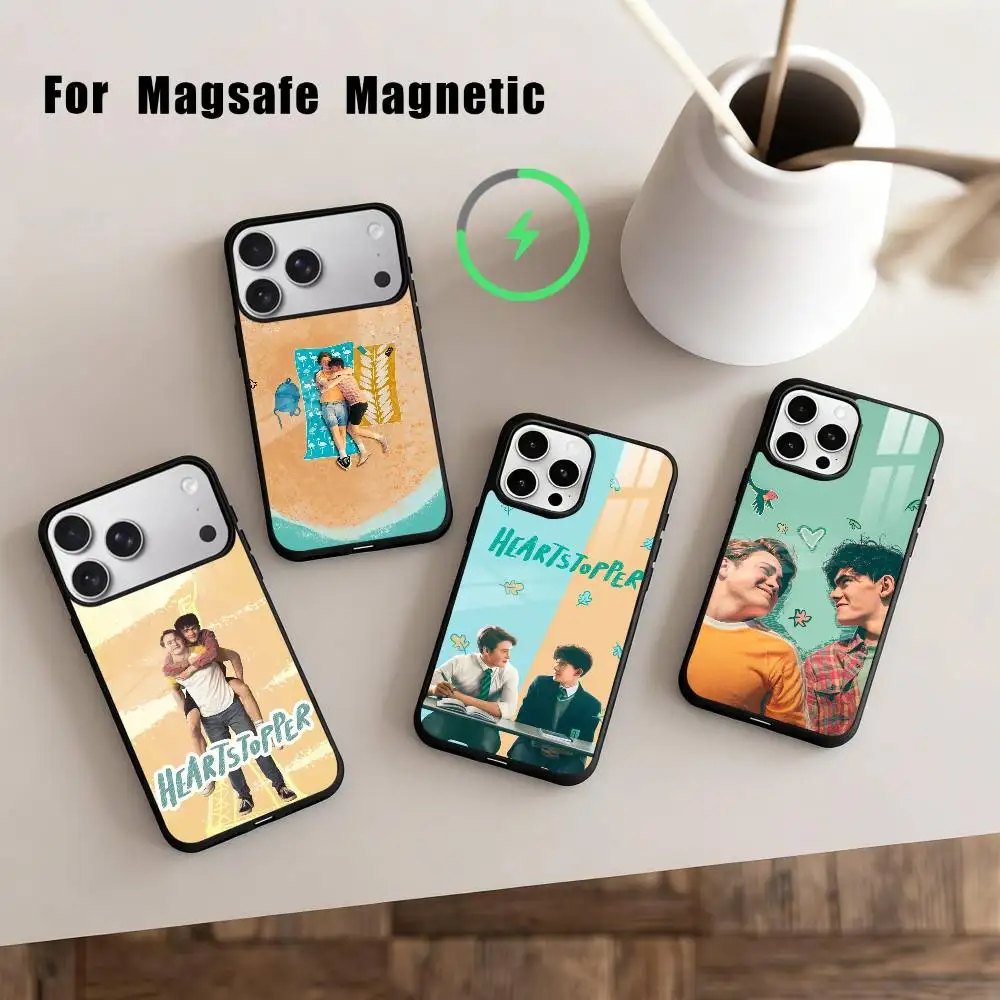 

W-Warm N-New H-Heartstopper Movie Phone Case For iPhone 17,16,15,14,13,12,Plus,Pro,Max for Magsafe Magnetic Wireless Charging