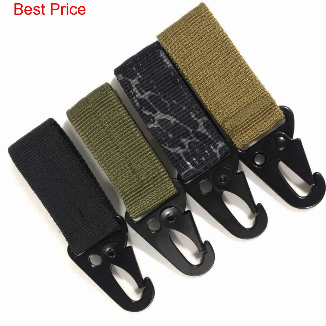 200Pcs Outdoor Tactical Nylon Webbing Buckle Multi-function Mountaineering Buckle Olecranon Hook Buckle Multi-purpose Belt Key