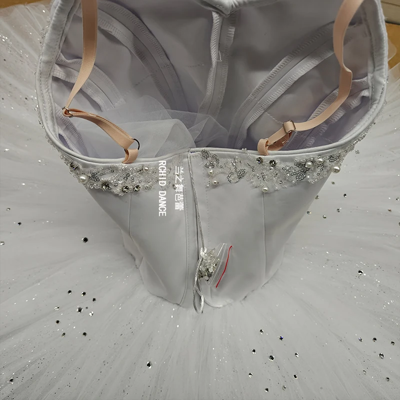BT01501 Costumi tutù di balletto bianco per adulti per bambini, ragazze, donne, dimensioni personalizzate professionali