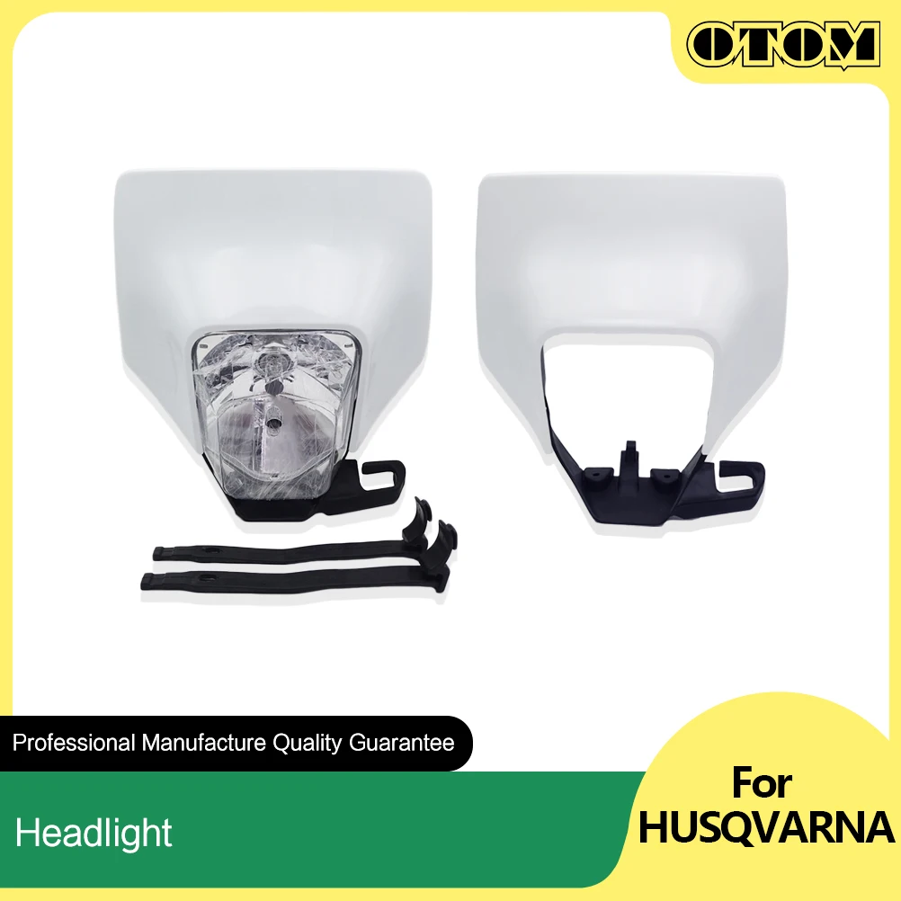 OTOM Halogen Bulb Motorcycle Headlight Headlamp Headlight Housing Head Light Plastic Cover For HUSQVARNA FC FE FX TC TE TX Bikes