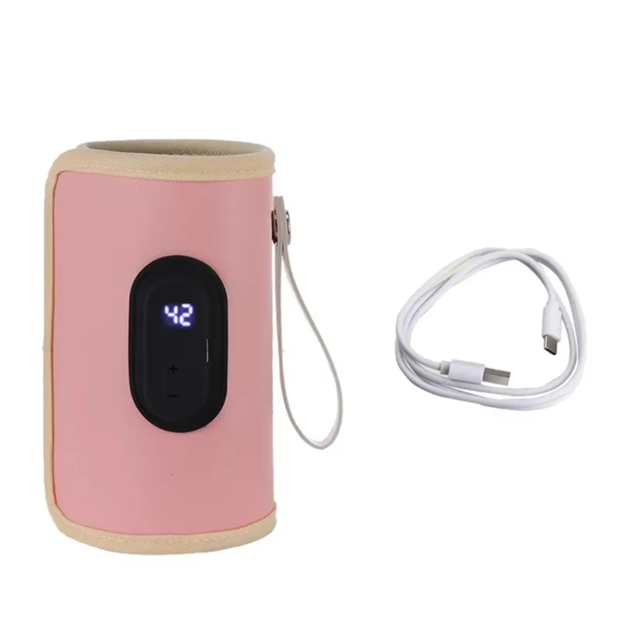 

ONCE Portable Baby Bottle Warmer, USB Milk Heater for Car and Outdoor Travel, Essential Child Care Accessory A