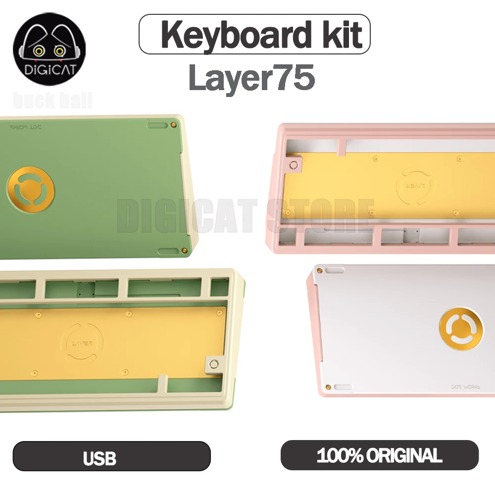 

LAYER75 Mechanical Keyboard Kit USB Wired Aluminium Keyboard Kit Multiple Colors Available Customization Gamer Keyboard Kit Gift