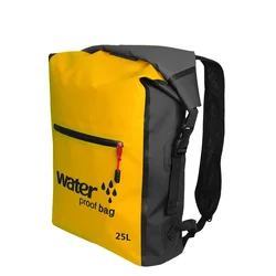 Bolsa seca impermeable, mochila seca, cubo flotante de 25L, bolsas de almacenamiento al aire libre para canoa, pesca, Rafting, natación, kayak