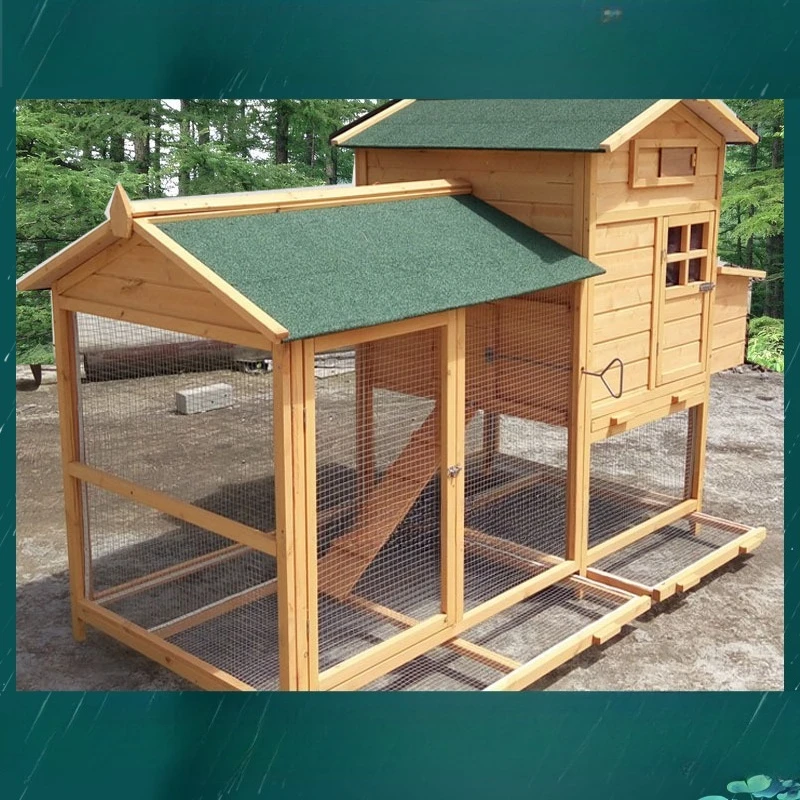 

Wooden chicken cage Outdoor wholesale chicken nest Rabbit nest Wooden duck cage Hamster large pigeon cage Family breeding Pet ca
