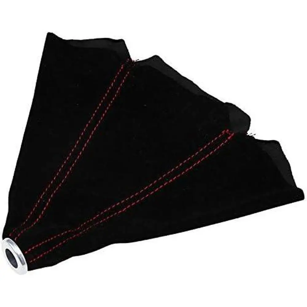 Manual Shift Knob Shift Lever Lever PU Leather Case (Black with Red Line)