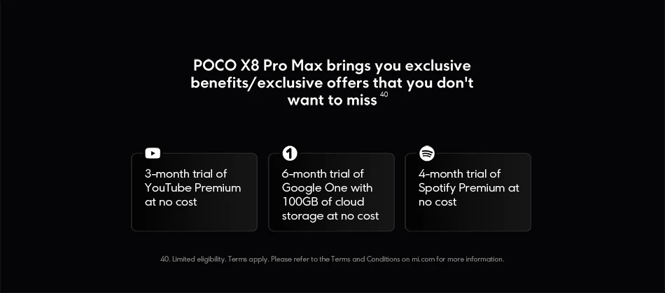 Xiaomi Mobile Global Version POCO X8 Pro Max 8500mAh 6.83'' 1.5K 120Hz Ultra-Bright AMOLED DisplaySmartphone Dimensity 9500s