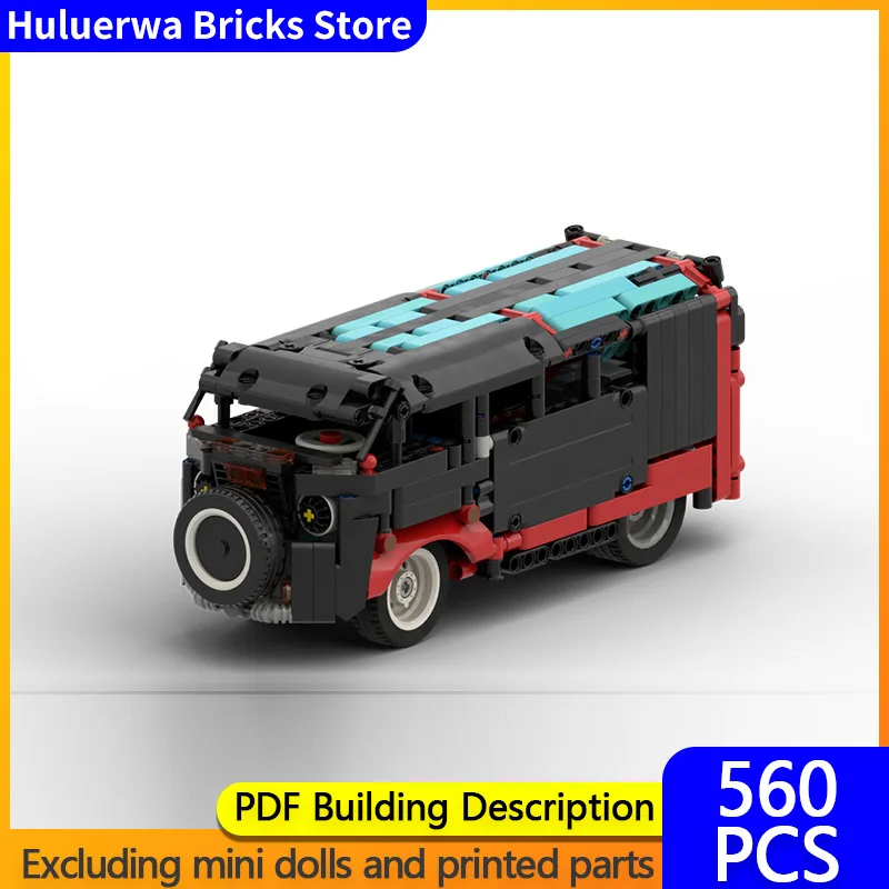 

Speed Hypercar Model MOC Building Bricks Classic 2in1 Camper Van Modular Technology Gifts Holiday Assemble Children Toys Suit