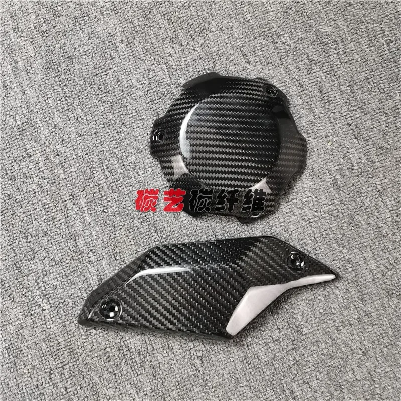 For Honda XADV 750 2021-2023 Real Carbon Fiber Motorcycle X-ADV 750 2021+ Engine Cover Fairing