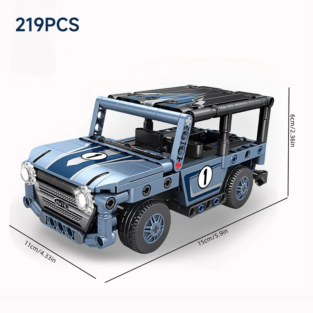 228Pcs Famous Car Building Blocks Land Supercar Off-Road Defender Vehicle Model Assemble Bricks Toy Adults Gift Home Decoration