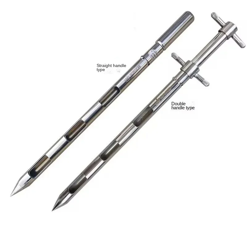 Double-Layer Rotating Stainless Steel Powder Sampling Tube 304 Cement & Solid Material Sampler for Industrial Use