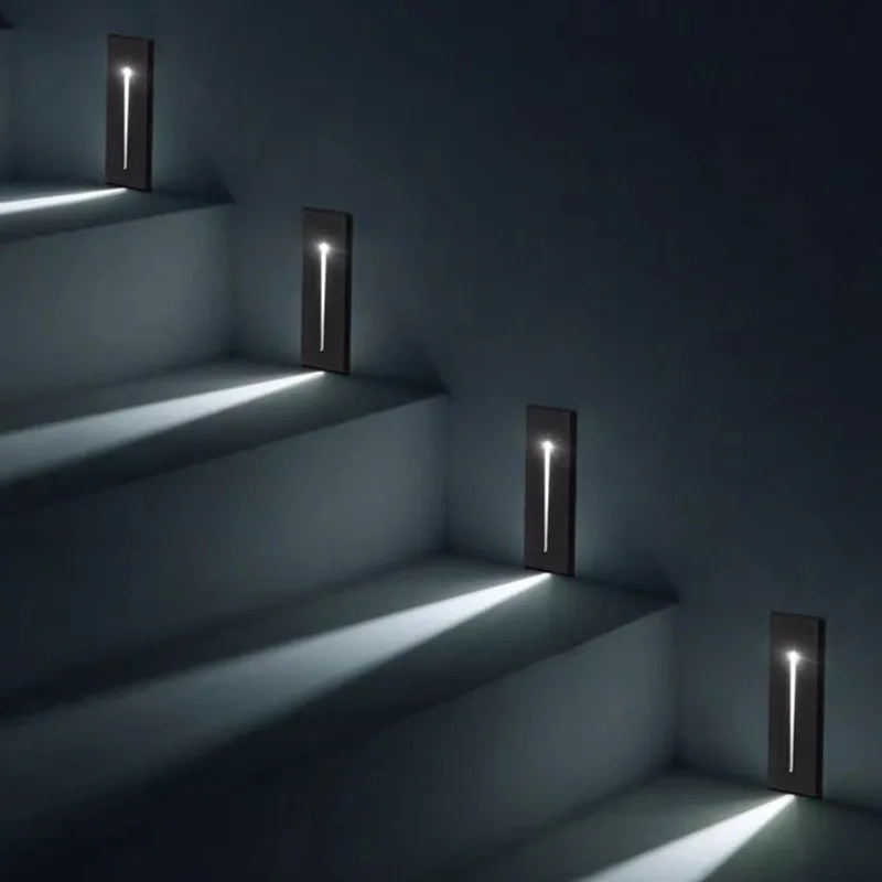 Outdoor waterproof hotel embedded foot light led staircase step corner light