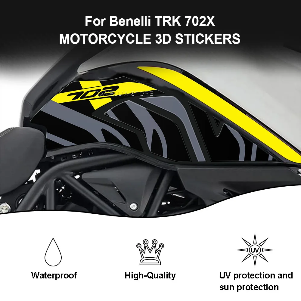 Для мотоциклов Benelli Trk 702x2023 Trk 702x аксессуары для мотоциклов 3D эпоксидная смола Водонепроницаемая Защитная Наклейка