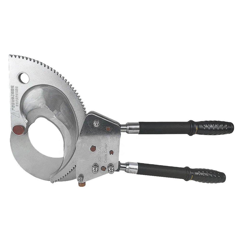 

XD-130A Mechanical manual Cable Scissors standard Ratchet Cutter Steel Cutting Tool for Construction and Cable Management