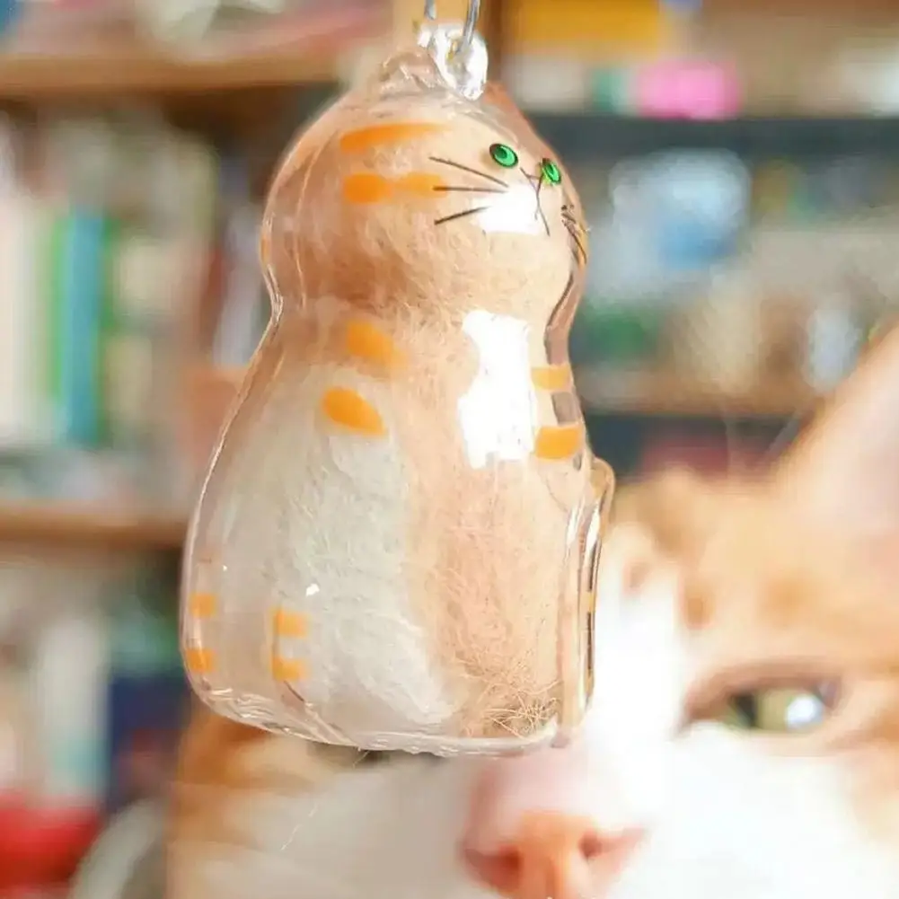 

Cat Hair Storage Box Hanging Cat Keychain Pendant Backpack Cat Bag Hanging Decor Pet Hair Storage Cute Keychain Pet Souvenirs