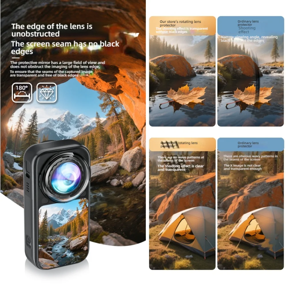 Optical Glass Protective Lens For Insta360 X6 Panoramic Camera Anti-scratch Lens Guard Protector