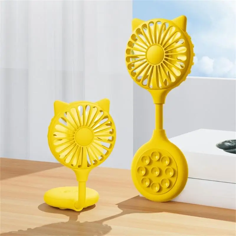 U0DE USB Fan Bàn quạt quạt nhỏ quạt có thể gập lại với kết cấu abs cốc hút
