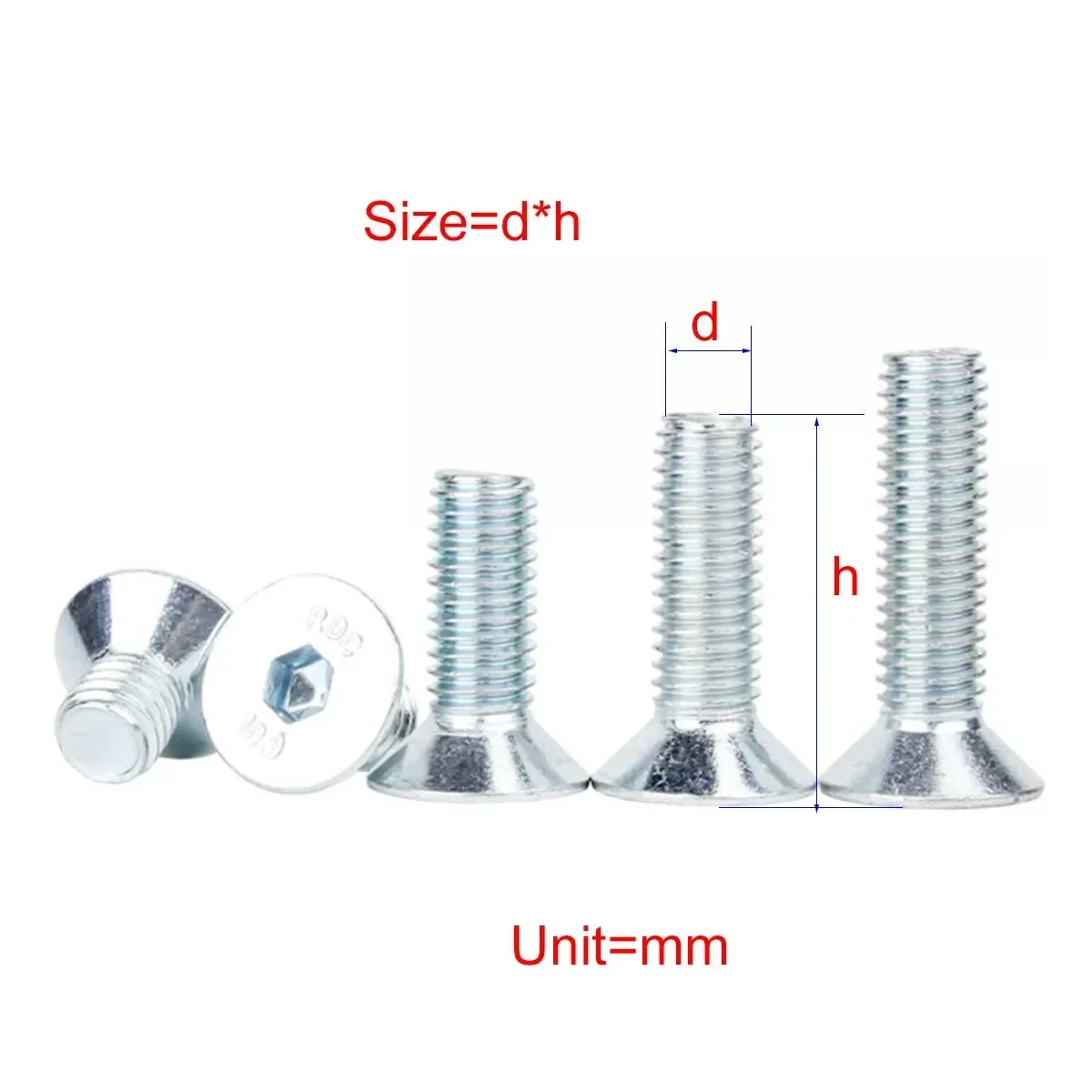 

10.9 Grade Galvanized High-Strength Hexagon Socket Countersunk Head ScrewsM10-M20