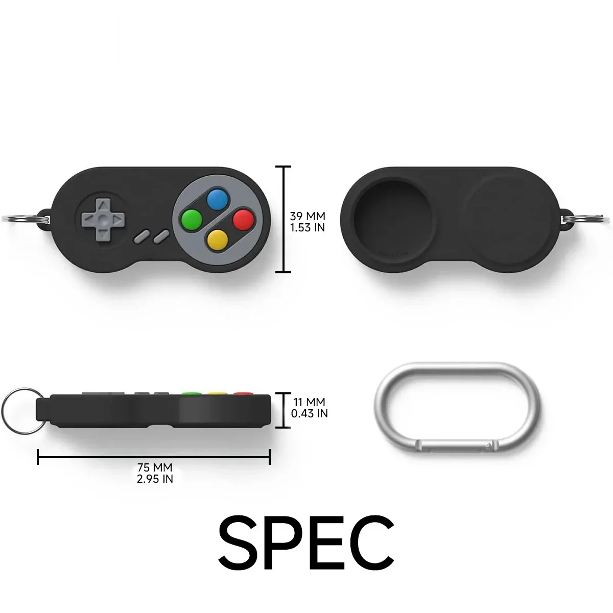 Soft Silicone Keychain for Apple Airtags Case Protective Cover For Airtag Holder Tracker Accessories Air Tag Game Case Key Ring