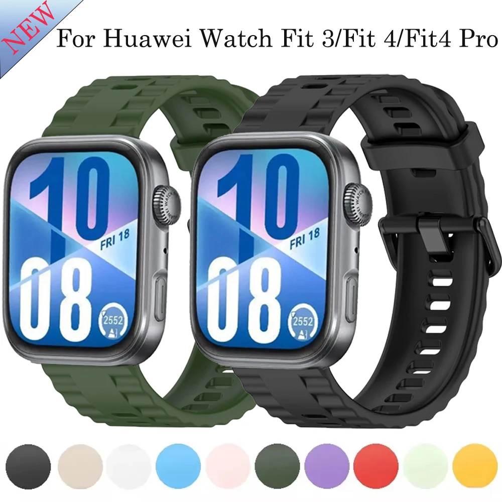 

Оригинальный силиконовый ремешок для умных часов Huawei Watch Fit 4/4 Pro, сменный браслет для Huawei Watch Fit 3/4/Fit 4 Pro, ремешок