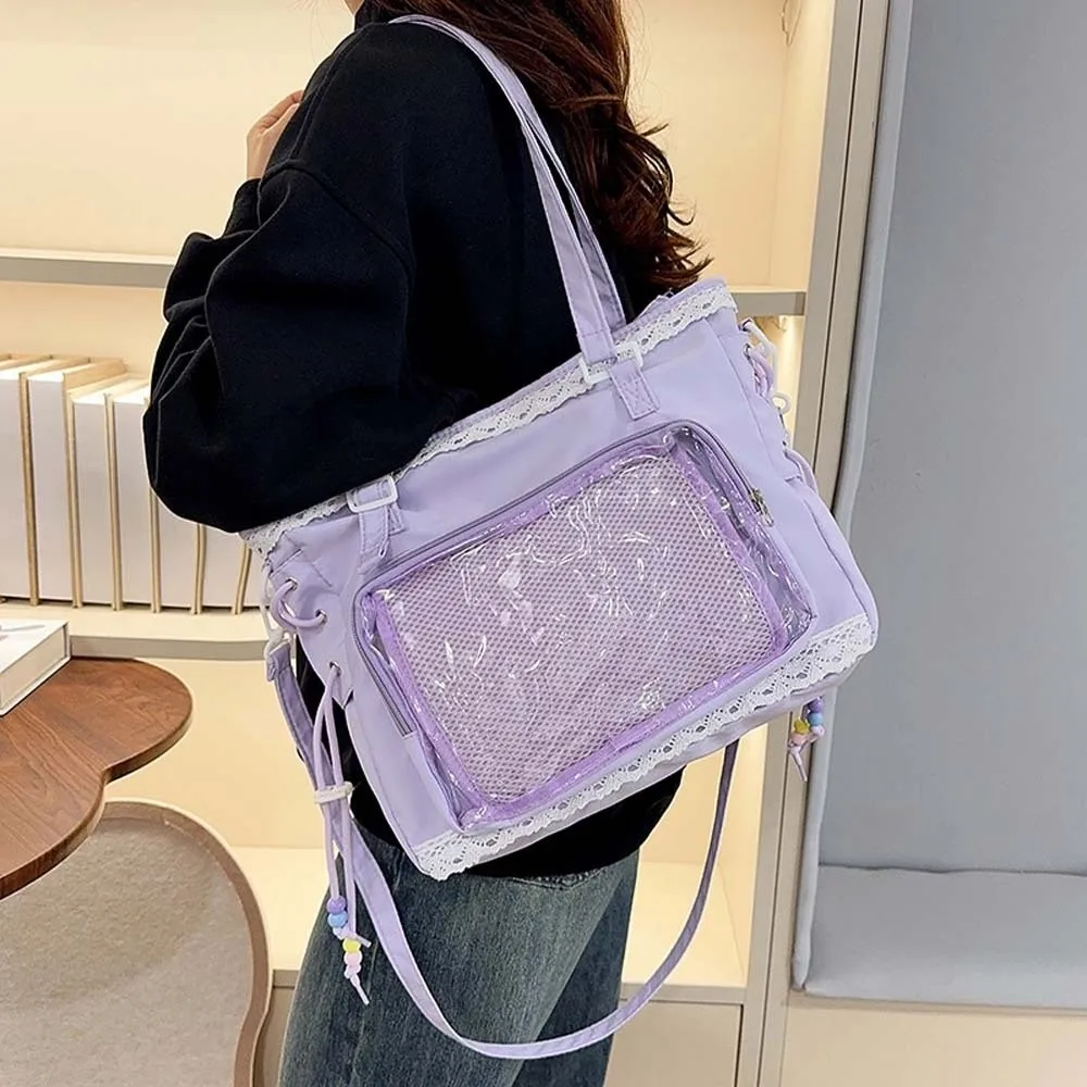 bolsa-ita-de-ombro-com-decoracao-de-renda-couro-pu-grande-capacidade-gotica-transparente-estilo-japones-a-prova-d'agua