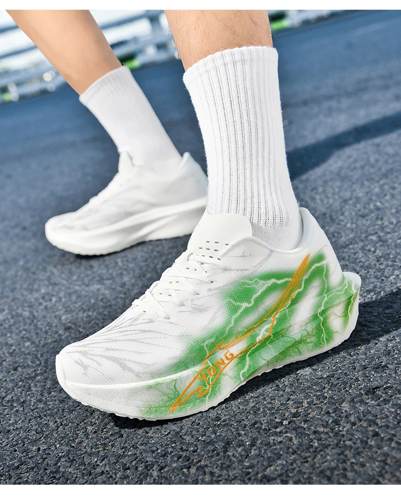 

Running Shoes Speciality Carbon Board Marathon Men Sports Breathable Lightweight Women's Comfortable Athletic Nonskid Sneakers