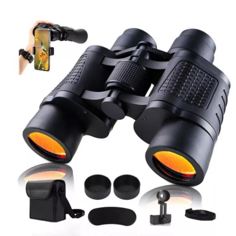 Camping Binoculars 15000M Long Range 80X80 HD High Power Telescope Tourism Binoculars Long Range Powerful Binoculars Hunting