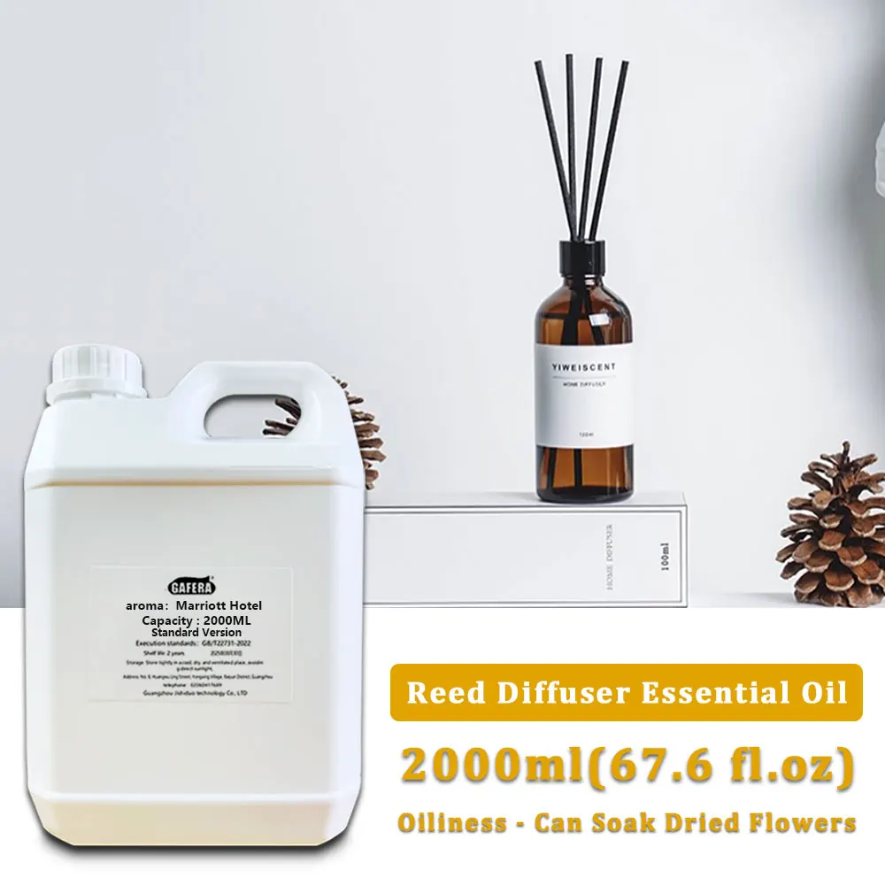 GAFERA 2000ml (67.6 fl.oz) Marriott Hotel/Sheraton Essential Oils - For Reed Diffuser & Fireless Aroma Diffuser & Vine Diffuser
