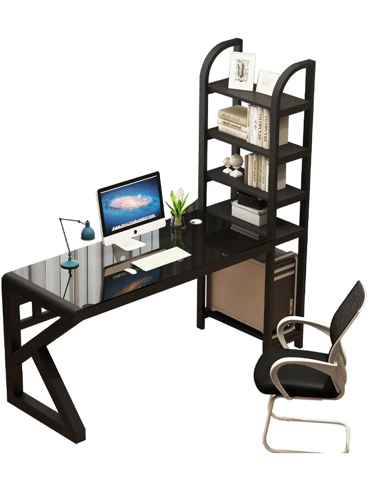 

Computer desktop desk desk bookshelf combination integrated bedroom minimalist office writing desk