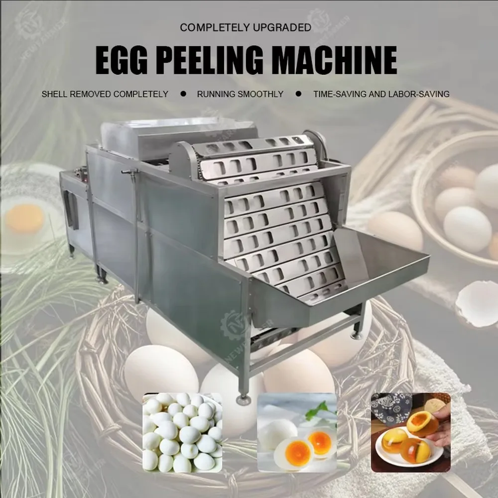 Automatic Quail Egg Boiler and Peeler Machine Efficient Electric Quail Egg Shelling Tool for Home Kitchen Commercial Use