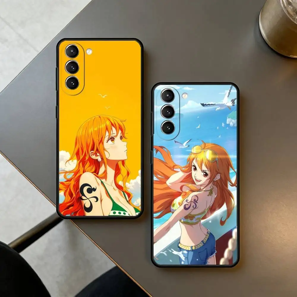 

Straw Hat Navigator Thief Girl Case for Samsung Galaxy S21 S25 FE S24 S23 Ultra S20 S9 S22 Plus S10 TPU Cover
