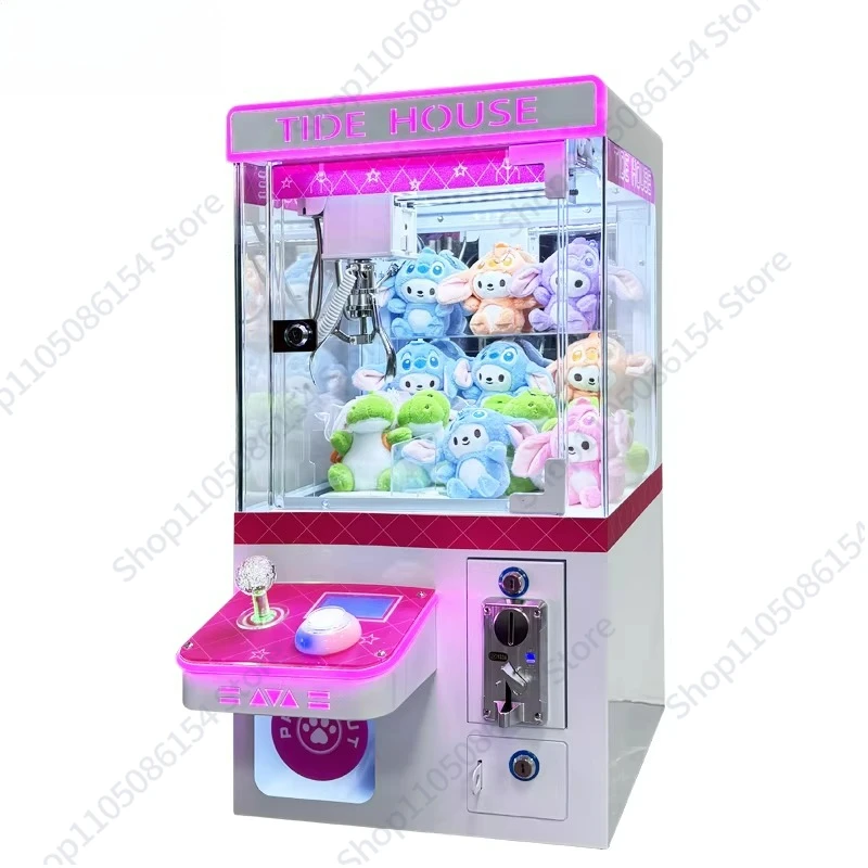 

Коммерческая детская мини-захватка для монет, небольшая бытовая кукольная машина с зажимом, бутиковая машина, киоск