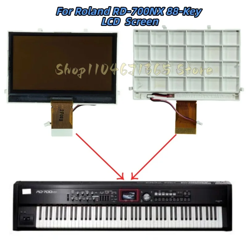 Original New LCD Display Matrix Screen for Roland RD-700NX 88-key
