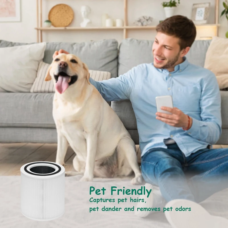 قطع غيار بديلة لمرشح TT-AP005 لجهاز تنقية الهواء Taotronics TT-AP005، فلتر مسبق 3 في 1، فلتر H13 درجة True HEPA