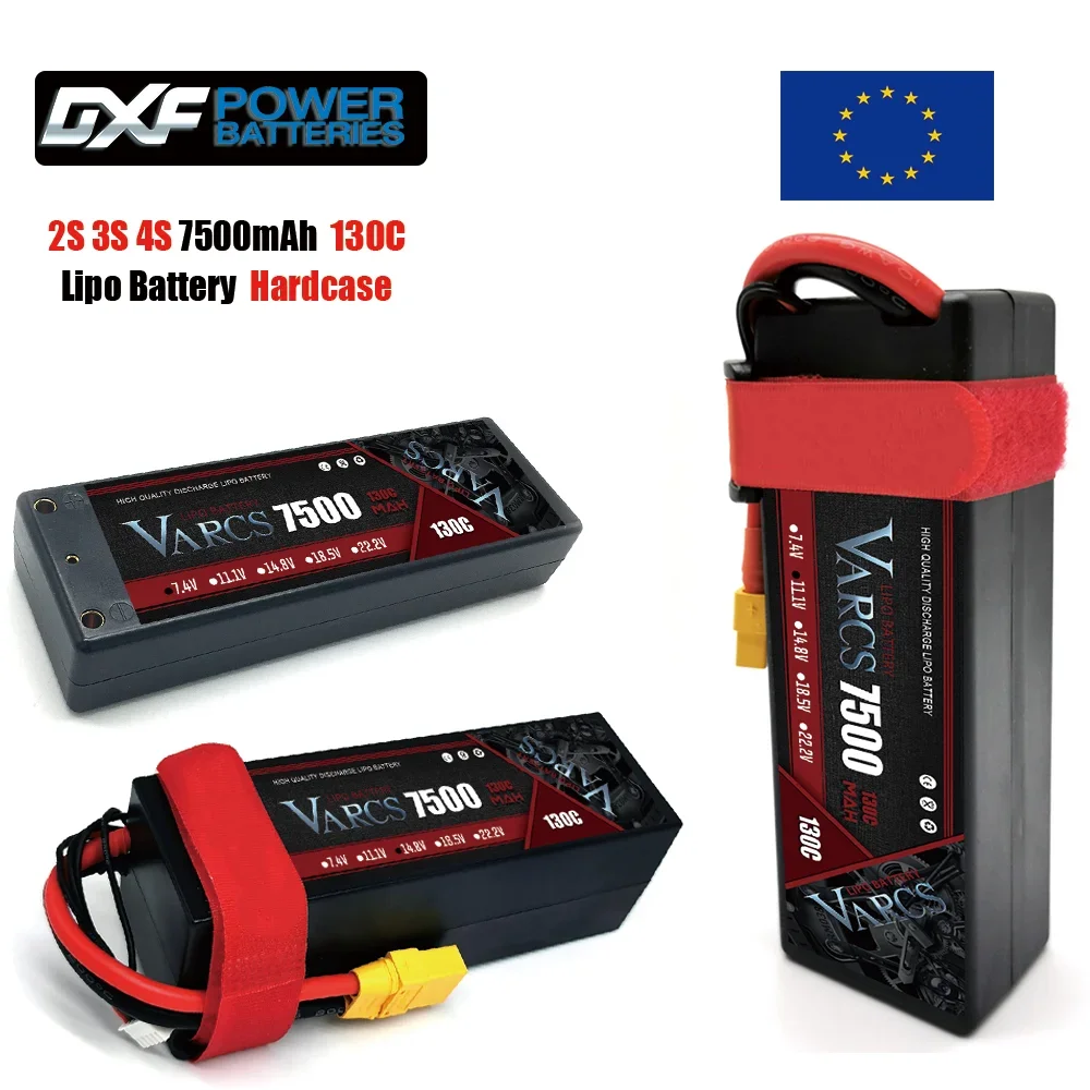 VARCS 2S 3S 4S bateria Lipo 7500mAh 130C z XT60 EC5 TRX T/DEANS XT90 XT150 wtyczka HardCase do 1/8 Buggy RC samochód łódź samolot