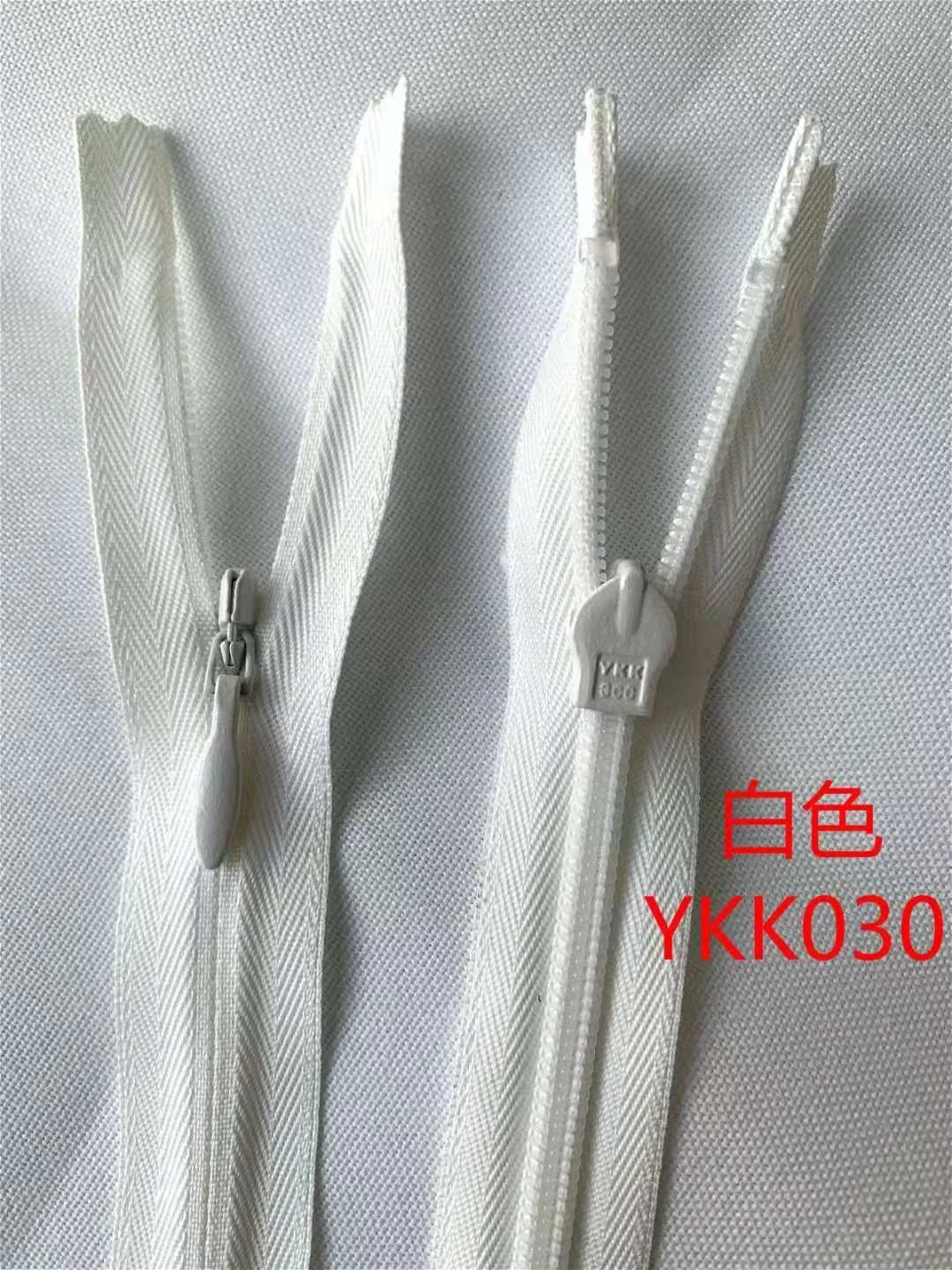 YKK Authentic No. 3 Cloth Edge 3CC Invisible Zipper Water Drop Head 20-80CM Dress CHC-36